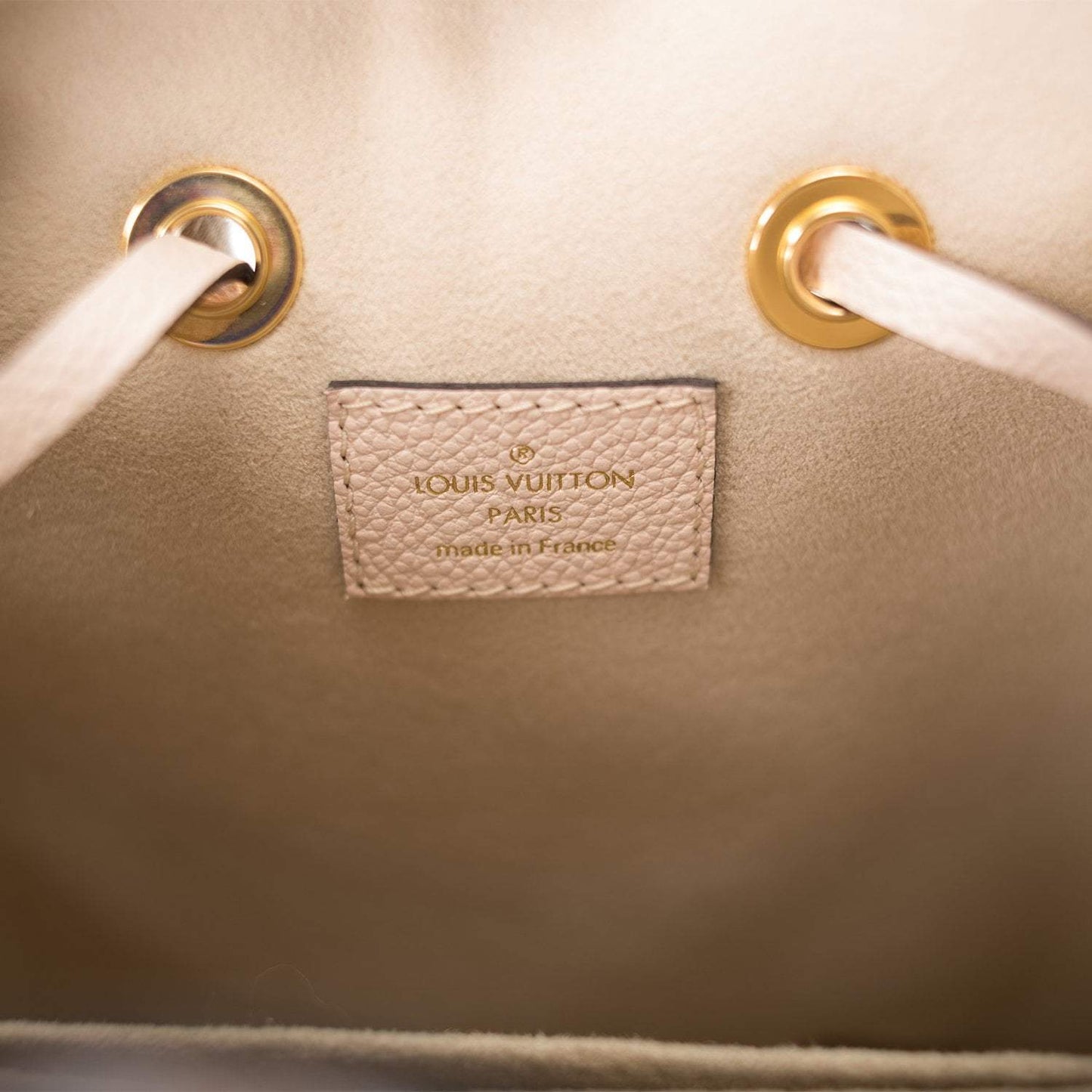 Louis Vuitton Creme Saffron By The Pool Empreinte Giant Monogram NeoNoe BB