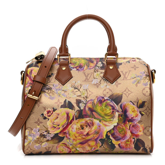 Louis Vuitton Goud Speedy Flower Garden Bandouliere 25 M21317