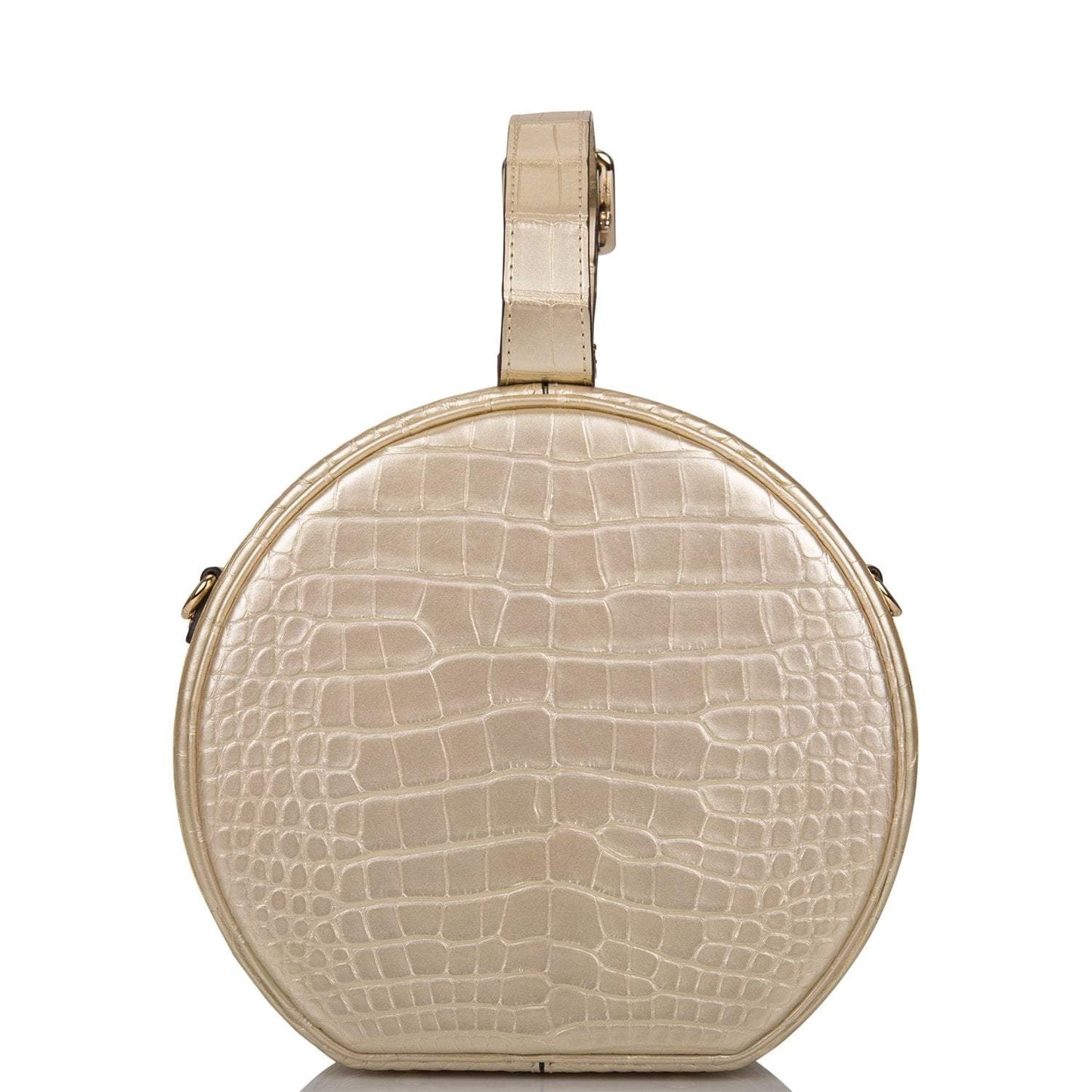 Louis Vuitton Goud Matte Alligator Petite Boite Chapeau