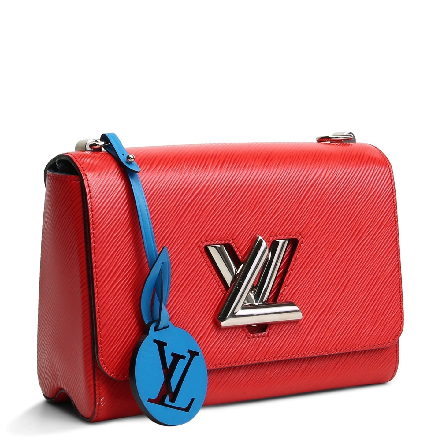 LOUIS VUITTON Braided Strap Epi Twist Shoulder Tas - Rood