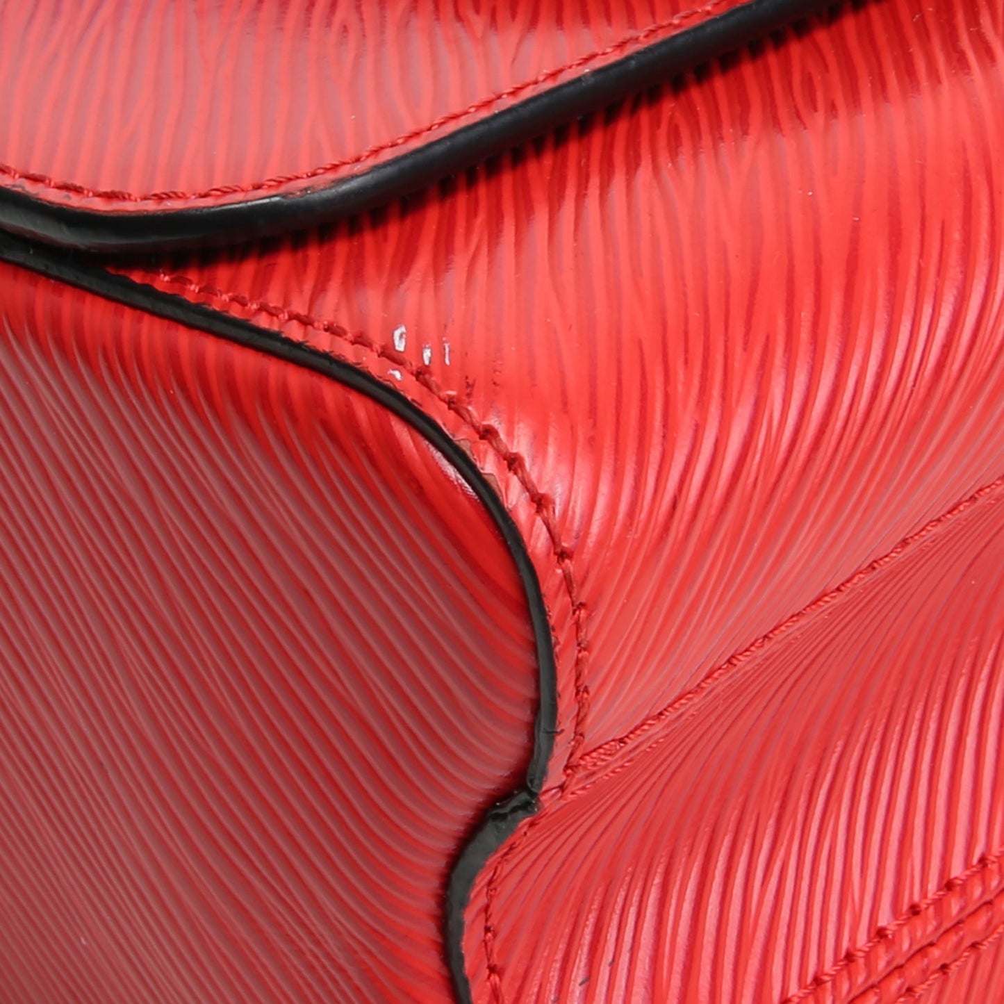 LOUIS VUITTON Braided Strap Epi Twist Shoulder Tas - Rood