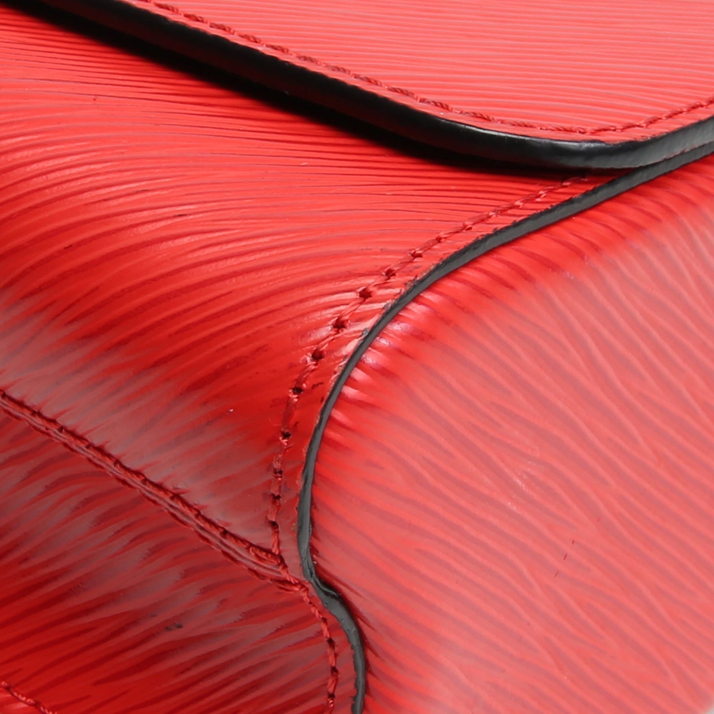 LOUIS VUITTON Braided Strap Epi Twist Shoulder Tas - Rood