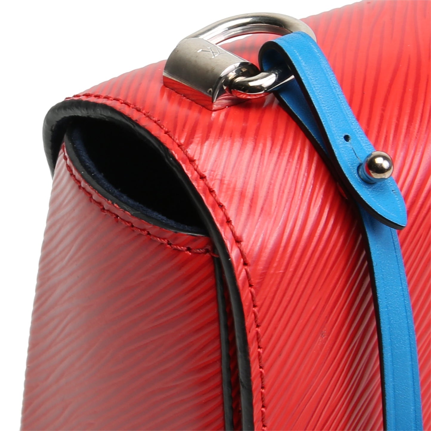 LOUIS VUITTON Braided Strap Epi Twist Shoulder Tas - Rood