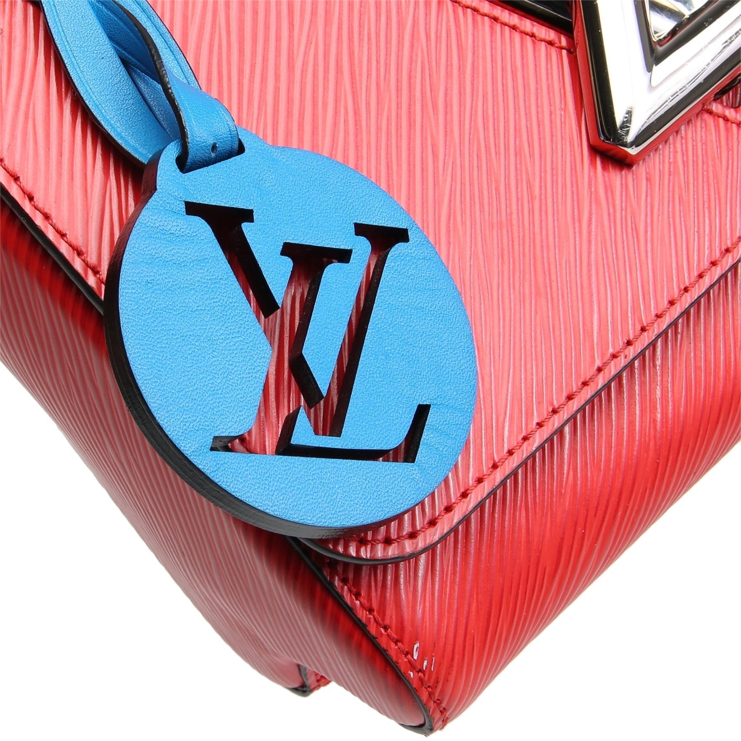 LOUIS VUITTON Braided Strap Epi Twist Shoulder Tas - Rood