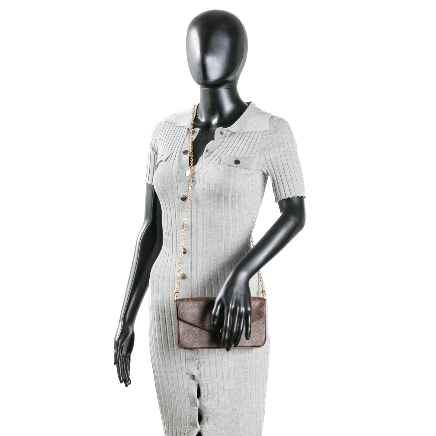 LOUIS VUITTON Fèlicie Pochette Insert Monogram Canvas