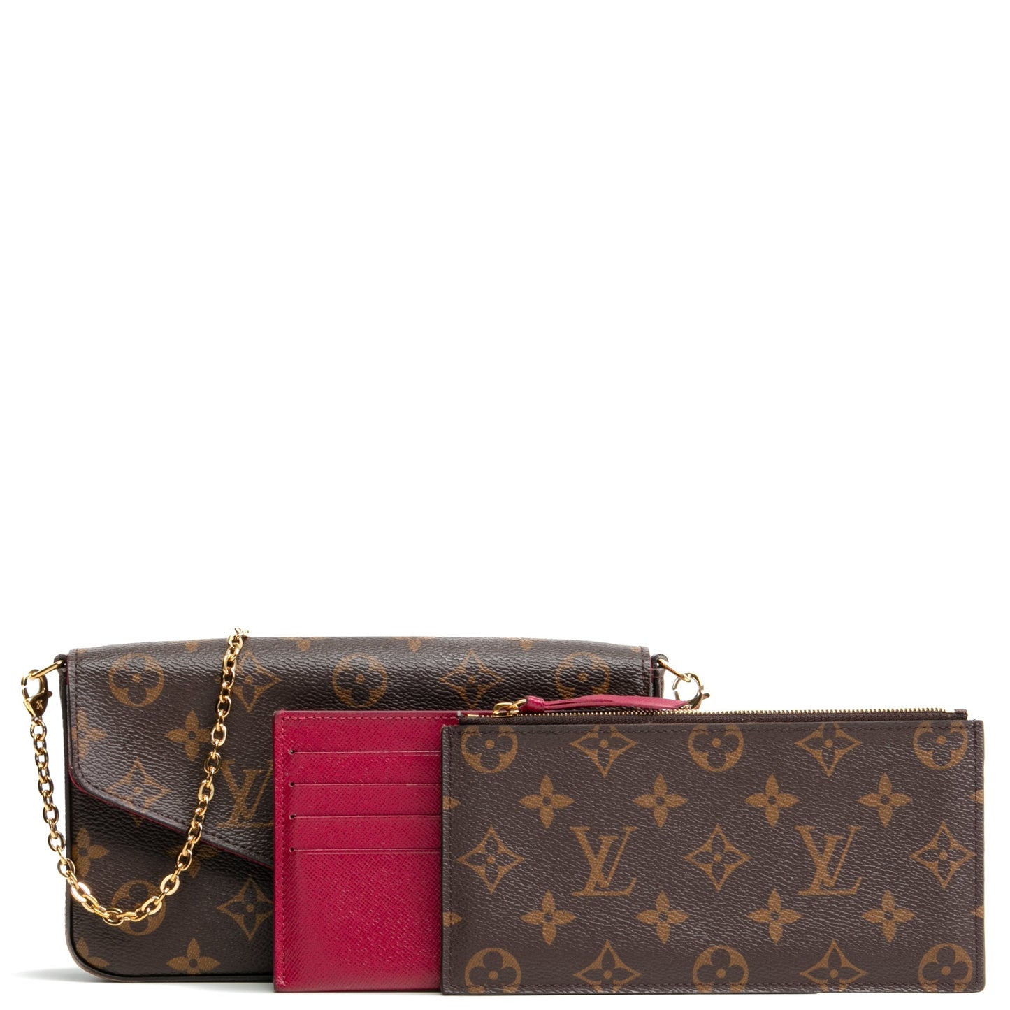 LOUIS VUITTON Fèlicie Pochette Insert Monogram Canvas
