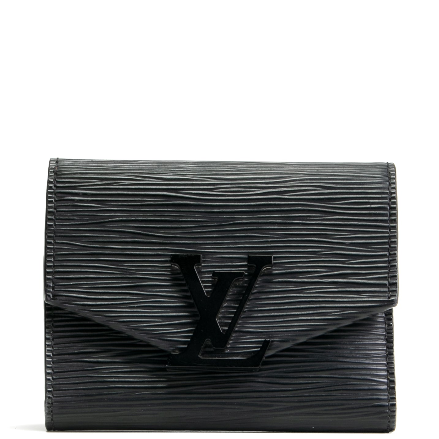 Louis Vuitton Epi Grenelle Compact Portemonnee Zwart