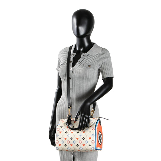 Louis Vuitton Limited Edition Monogram Game On Speedy Bandouliere 25