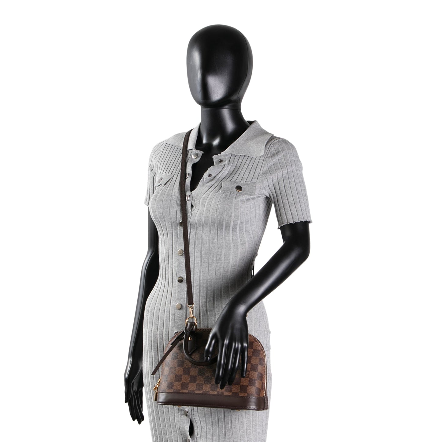 LOUIS VUITTON Damier Ebene Alma BB