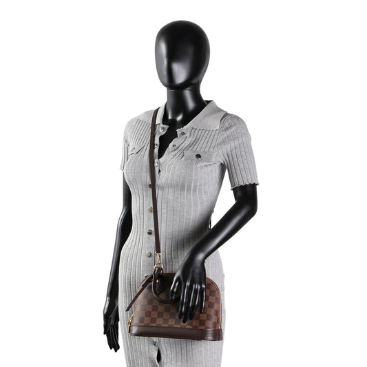 LOUIS VUITTON Damier Ebene Alma BB