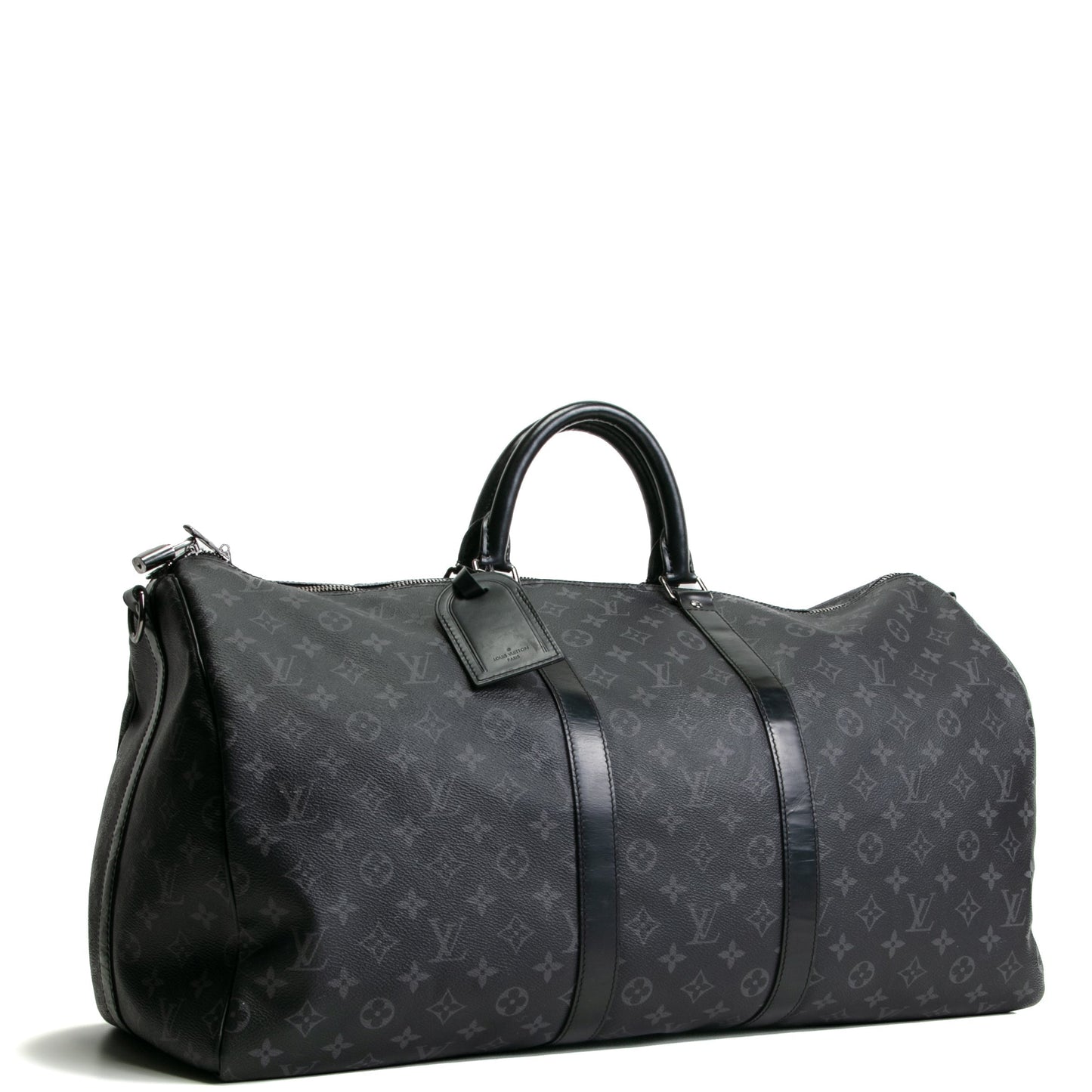 LOUIS VUITTON Keepall Bandouliere 55 Monogram Eclipse- OUTLET FINAL SALE