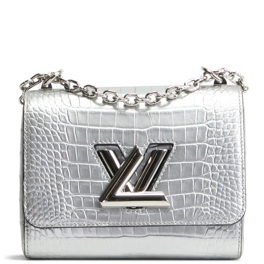 LOUIS VUITTON Crocodile Twist PM - Zilver