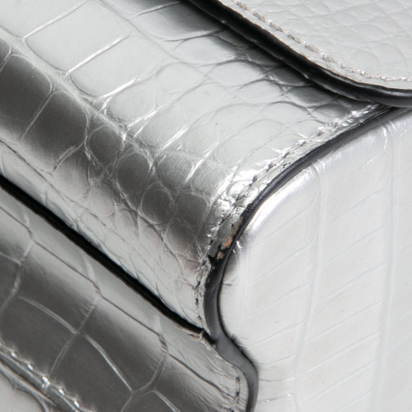LOUIS VUITTON Crocodile Twist PM - Zilver