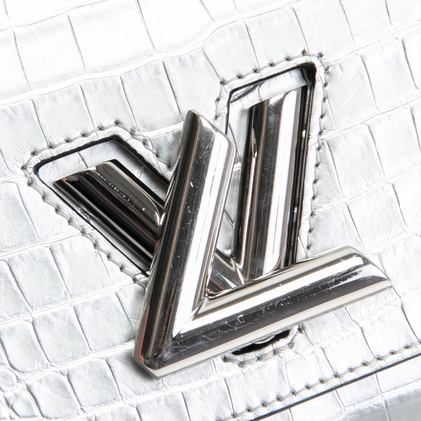 LOUIS VUITTON Crocodile Twist PM - Zilver
