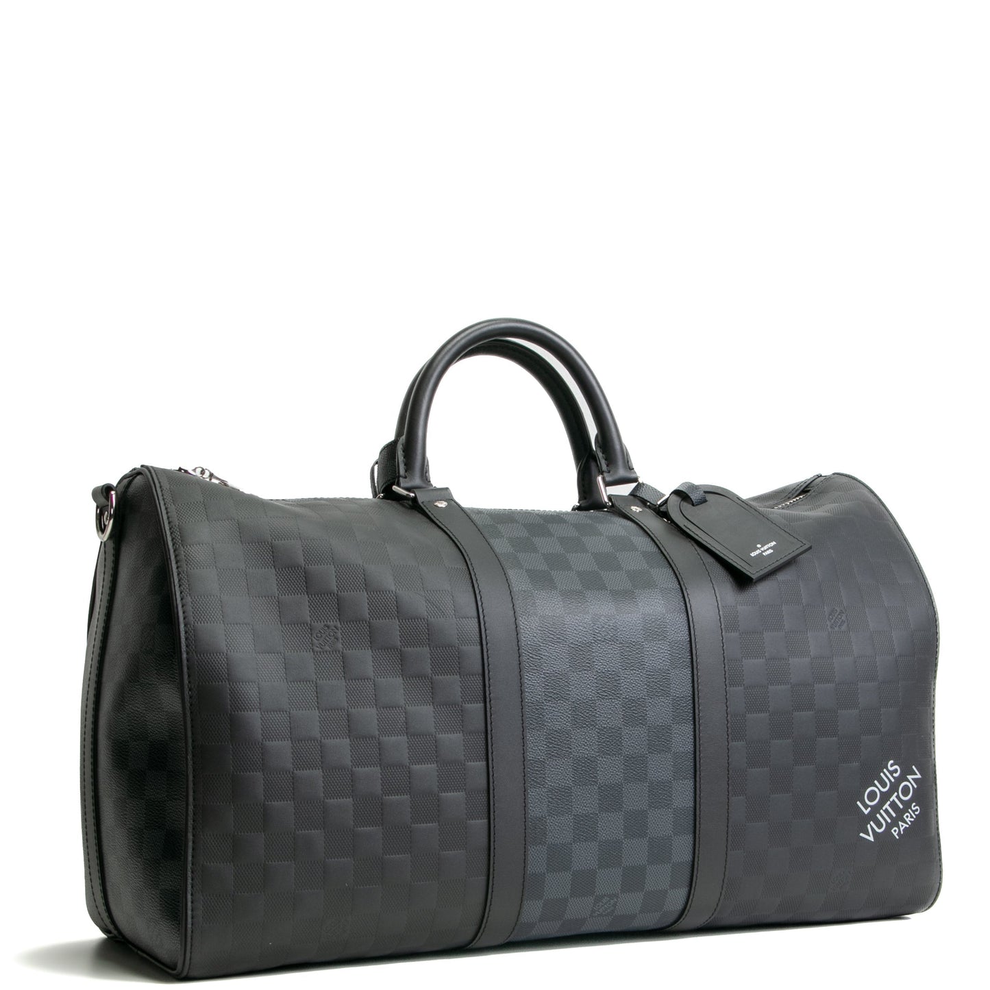 LOUIS VUITTON Limited Edition Infini/Damier Graphite Keepall Bandouliere 50