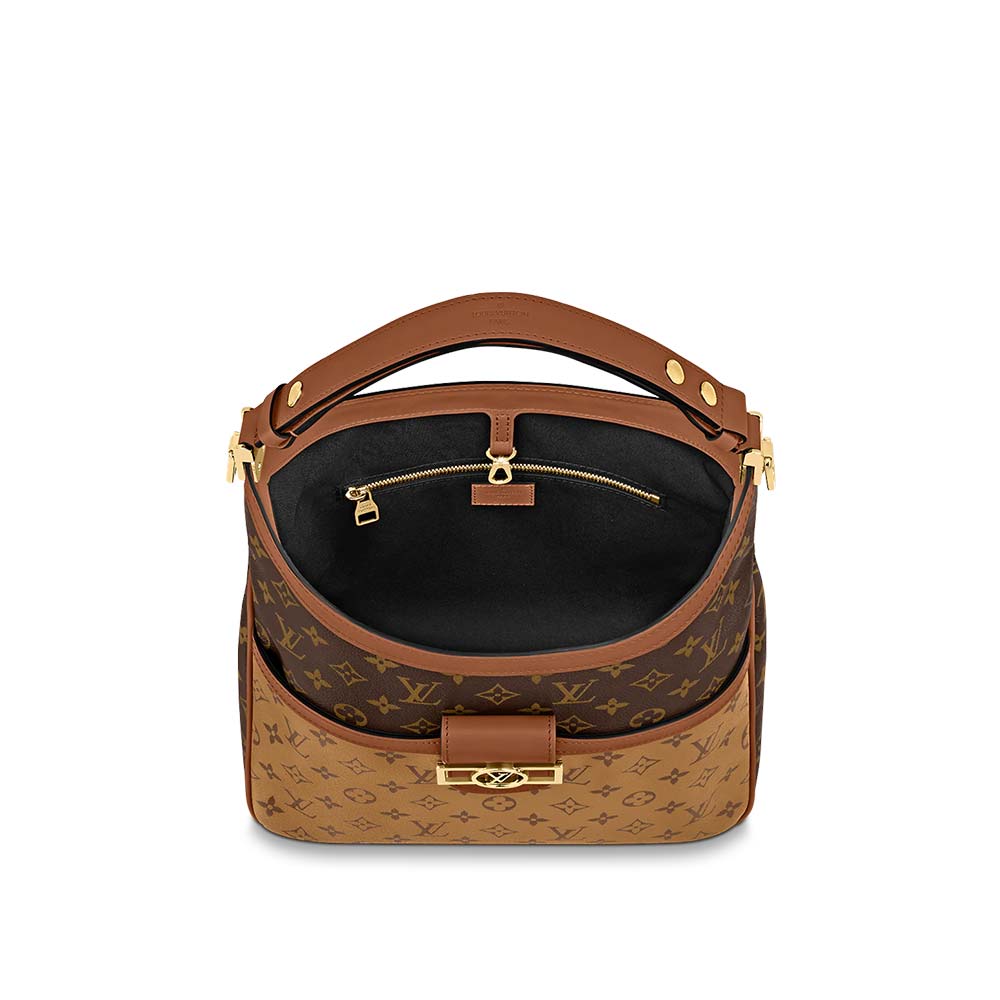 Louis Vuitton Dauphine MM Hobo Tas