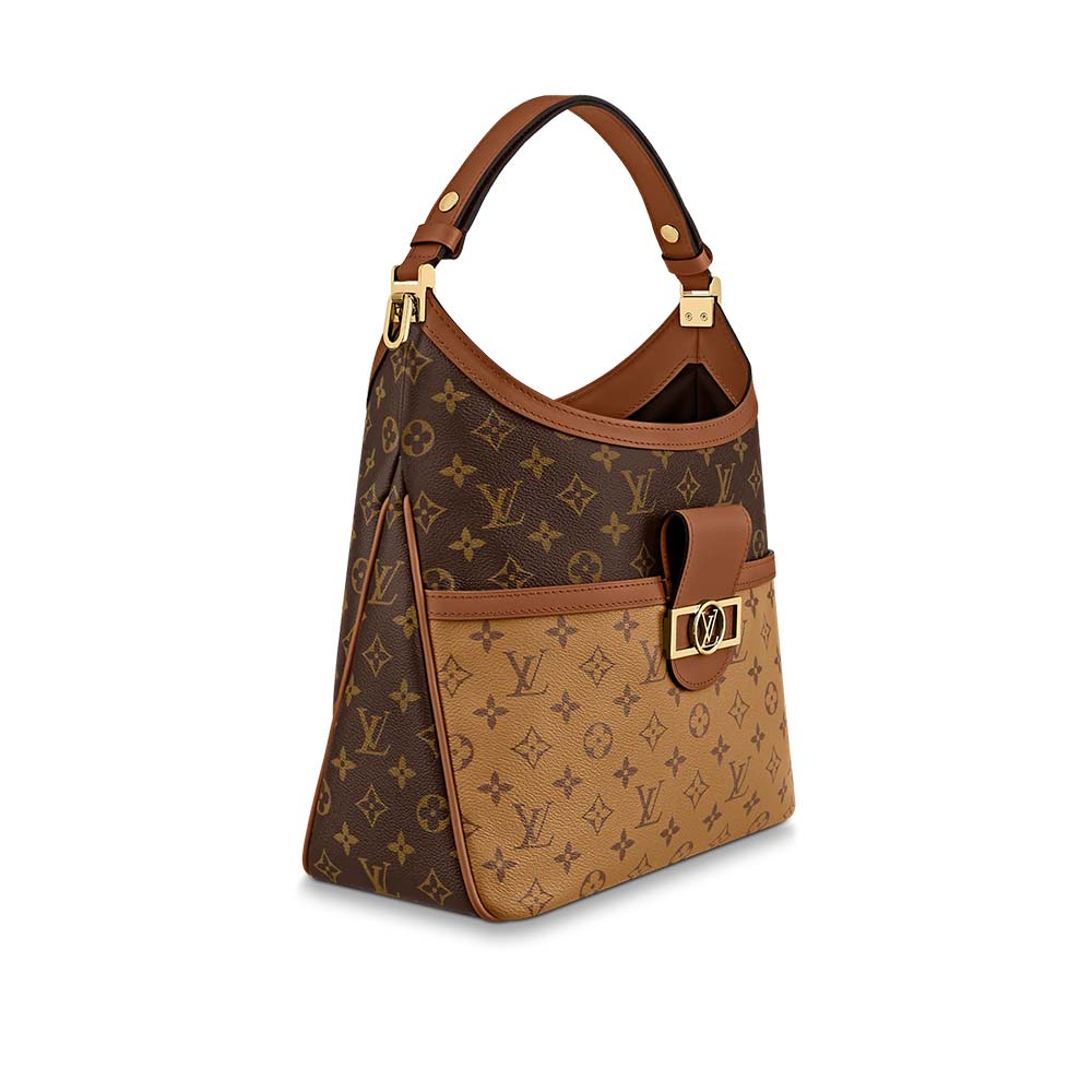 Louis Vuitton Dauphine MM Hobo Tas