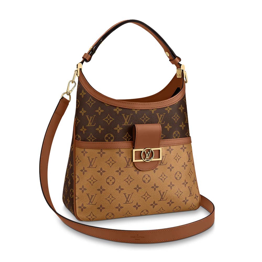 Louis Vuitton Dauphine MM Hobo Tas