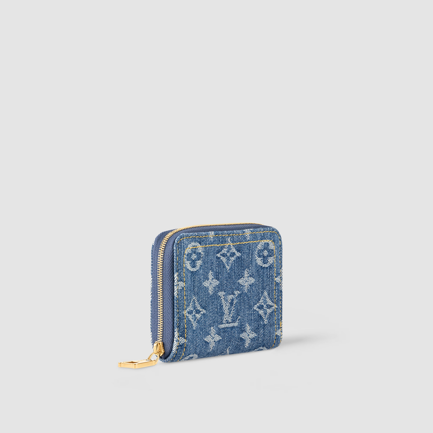 Louis Vuitton Denim Blauw Zippy Coin Purse M82957