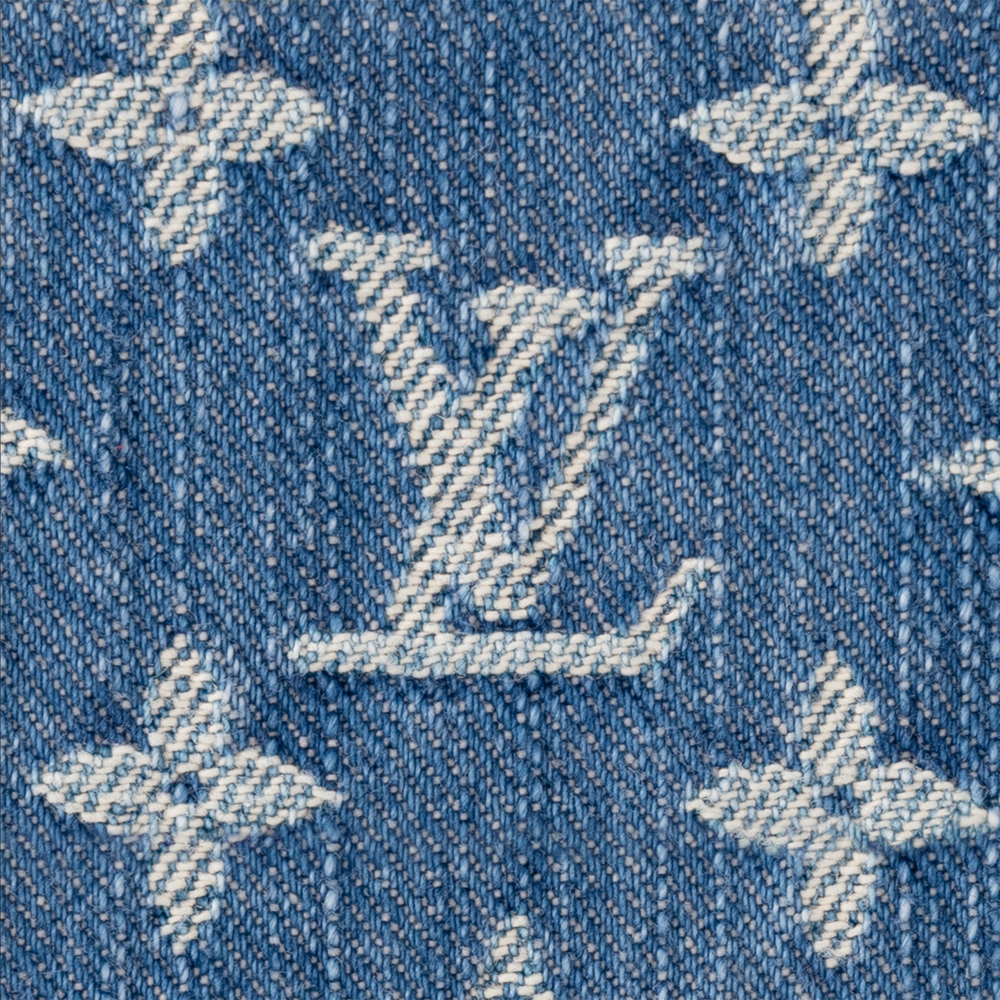 Louis Vuitton Denim Blauw Zippy Portemonnee M82958