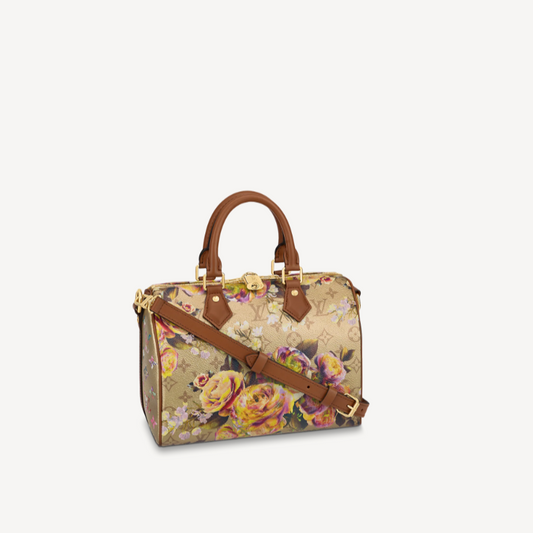 Louis Vuitton Goud Speedy Flower Garden Bandouliere 25 M21317