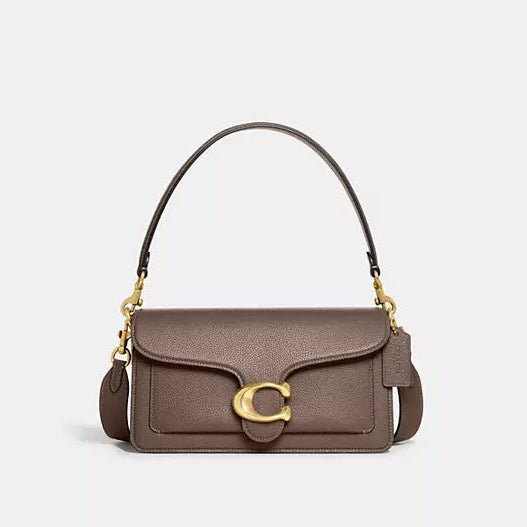 Tabby Shoulder Bag 26 - Brass/Dark Stone