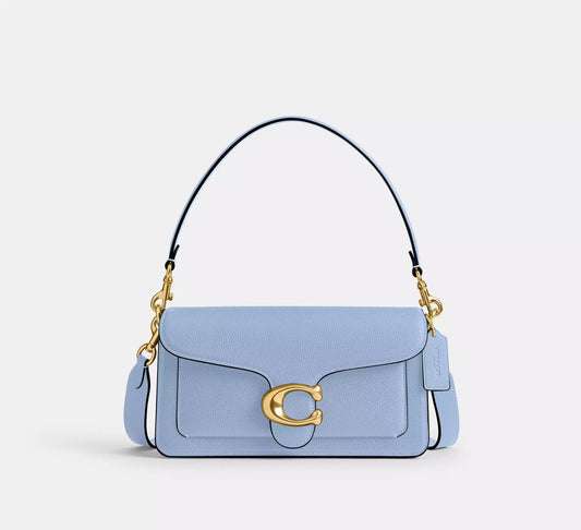 Tabby Shoulder Bag 26 - Brass/Bluebell
