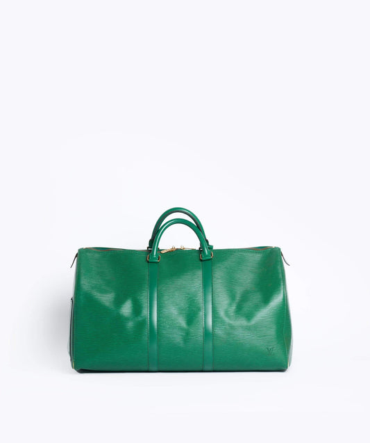 LOUIS VUITTON Epi Keepall 50 Boston Tas Groen VI0934