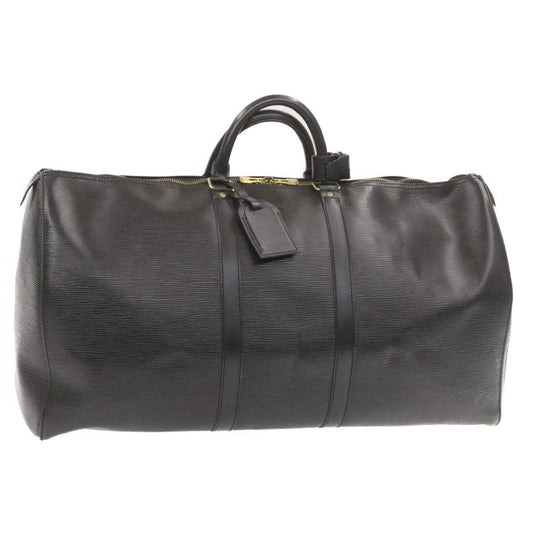 Louis Vuitton Epi Keepall 55 Boston Tas Zwart