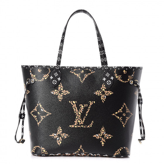Louis Vuitton Giant Jungle Monogram Neverfull Zwart M44676