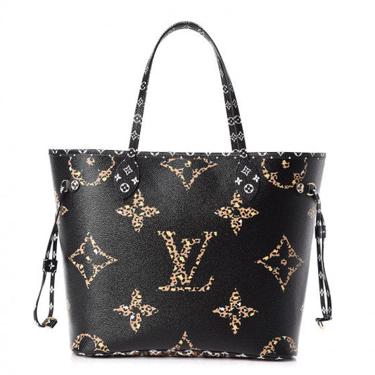 Louis Vuitton Giant Jungle Monogram Neverfull Zwart M44676
